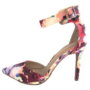 Dream Pairs Oppointed Ankle Floral Ankle Strap Heels Sz 8.5
